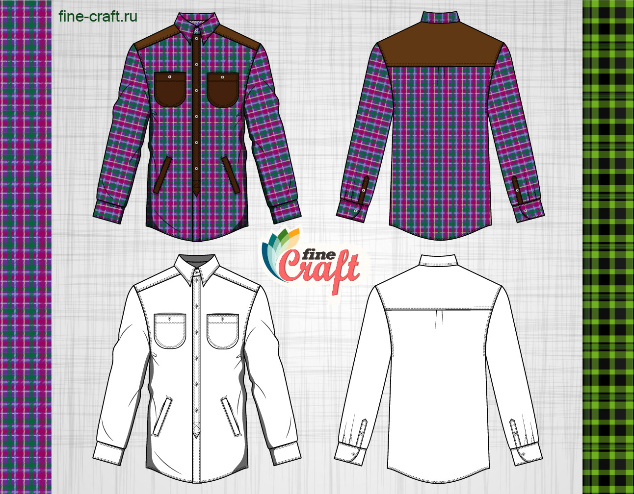 Технический рисунок одежды в coreldraw