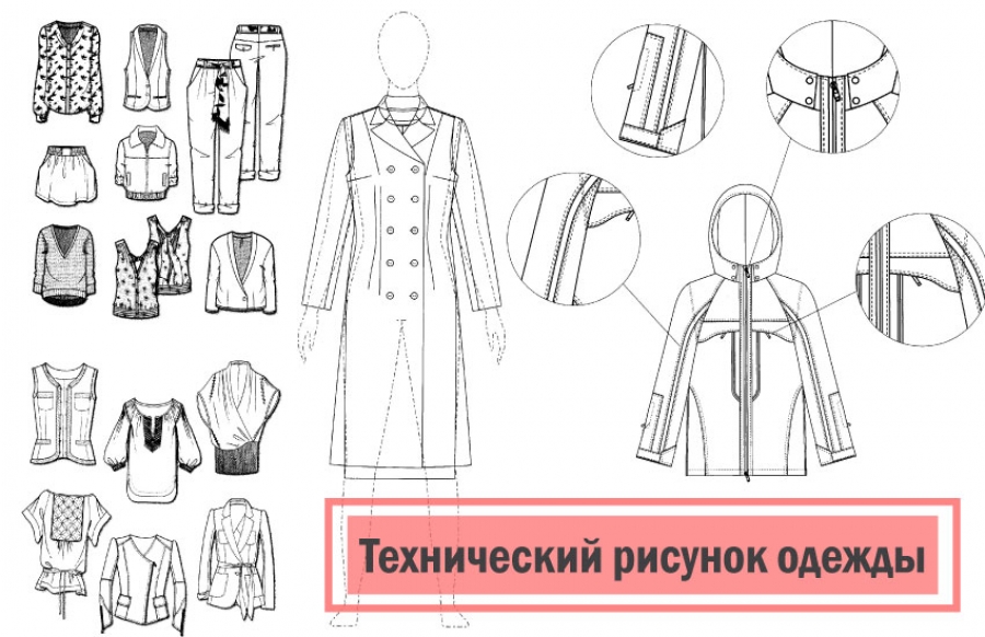 Технические рисунки одежды